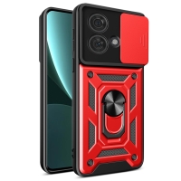Capa Motorola Edge 40 NEO - Protetor de Câmera e Suporte Vermelho