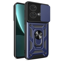 Capa Motorola Edge 40 NEO - Protetor de Câmera e Suporte Azul