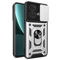Capa Motorola Edge 40 NEO - Protetor de Câmera e Suporte Prata