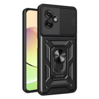 Capa Moto G55 - Protetor de Câmera e Suporte Preto