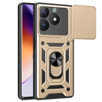 Capa Realme C61 - Protetor de Câmera e Suporte Dourado