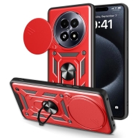 Capinha com Protetor de Câmera para Realme 13+ - Vermelho