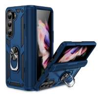 Capa Samsung Z Fold5 - Anel de Suporte Azul