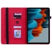 Capa Galaxy Tab S9 - Flip com Zipper Vermelho