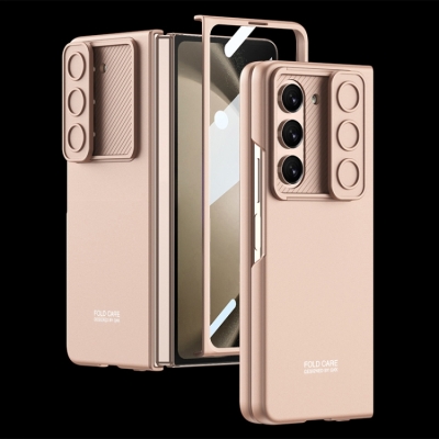 Capa Galaxy Z Fold5 - Protetor de Câmera Dourado
