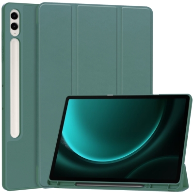 Capa Samsung Tab S9 FE+ - TPU Smart Flip Verde