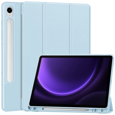 Capa Samsung Tab S9 FE - Flip TPU Smart Azul Claro
