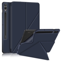 Capa Samsung Galaxy Tab S9 - Flip TPU e Microfibra Azul Escuro