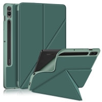 Capa Samsung Galaxy Tab S9 - Flip TPU e Microfibra Verde