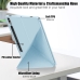 Capa Galaxy Tab S9+ Plus - Flip TPU e Microfibra Azul Claro