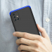 Capa Samsung A51 3 Partes de Encaixe Preto-Azul
