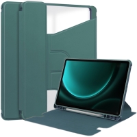 Capa Galaxy Tab S9 FE+ - Flip Rotação 360 Verde