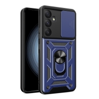 Capa Galaxy A35 - Protetor de Câmera e Suporte Azul