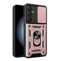 Capa Galaxy A35 - Protetor de Câmera e Suporte Rosê