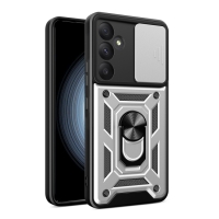 Capa Galaxy A35 - Protetor de Câmera e Suporte Prata