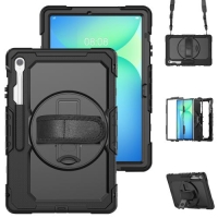 Capa Samsung Tab S10 FE+ - Alça e Suporte Preto