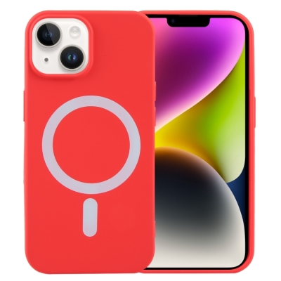Capa iPhone 15 - TPU MagSafe Vermelho