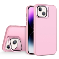 Capa iPhone 15 - Skin Feel Protetor Câmera Rosa