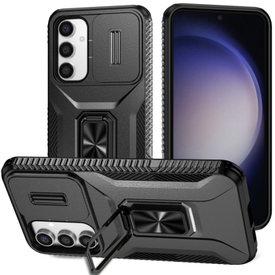 Capa Galaxy S23 FE - TPU com Anel de Suporte Preto