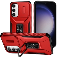 Capa Galaxy S23 FE - TPU com Anel de Suporte Vermelho