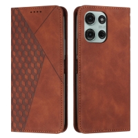 Capinha Celular Moto G75 - Flip Carteira Marrom