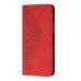 Capinha Celular Moto G75 - Flip Carteira Vermelho