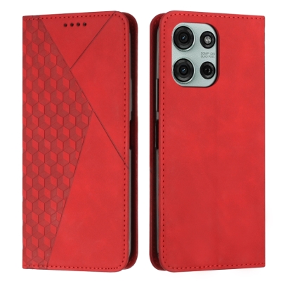 Capinha Celular Moto G75 - Flip Carteira Vermelho