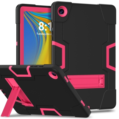 Capa Galaxy Tab A9+ - Color Contraste Preto-Rosa