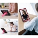Capa Samsung Tab A9 - Color Contraste Preto-Rosa