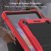 Capa Samsung Tab A9+ - Silicone Antichoque Preto-Vermelho