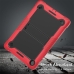 Capa Galaxy Tab A9 - Silicone Antichoque Preto-Vermelho
