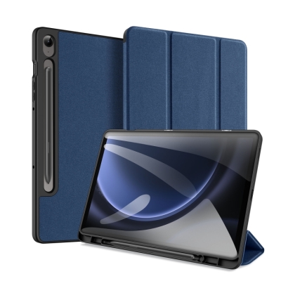 Capa Galaxy Tab S9 FE - Flip DOMO Series Azul