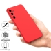 Capa Galaxy A35 - Silicone Aveludado Vermelho
