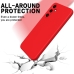 Capa Samsung A55 5G - Silicone Aveludado Vermelho