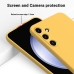Capa Samsung A55 5G - Silicone Aveludado Amarelo