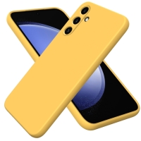 Capa Samsung A55 5G - Silicone Aveludado Amarelo