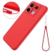 Capa Xiaomi Poco X6 5G - Silicone Aveludado Vermelho