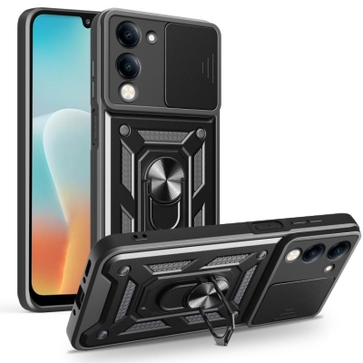 Capa com Protetor de Câmera e Suporte para Jovi Y29s 5G