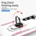 Capa Samsung S24 - Antichoque e Anel de Suporte Branco-Rosa
