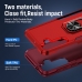 Capa Samsung S24 - Antichoque e Anel de Suporte Vermelho