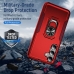 Capa Samsung S24 - Antichoque e Anel de Suporte Vermelho
