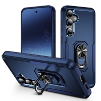 Capa Samsung S24 - Antichoque e Anel de Suporte Azul