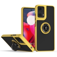Capa Motorola Moto G04 / G04S - Anel de Suporte Amarelo