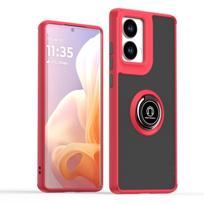 Capinha Moto G85 5G - Anel de Suporte Vermelho