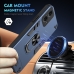 Capa Motorola Moto G24 Power - Anel Magnético de Suporte Azul