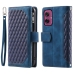 Capa Motorola Moto G55 - Flip Carteira Azul