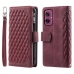 Capa Motorola Moto G55 - Flip Carteira Vinho