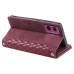 Capa Motorola Moto G55 - Flip Carteira Vinho