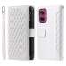 Capa Motorola Moto G55 - Flip Carteira Branco