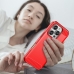 Capa iPhone 16 PRO - TPU Escovado Vermelho